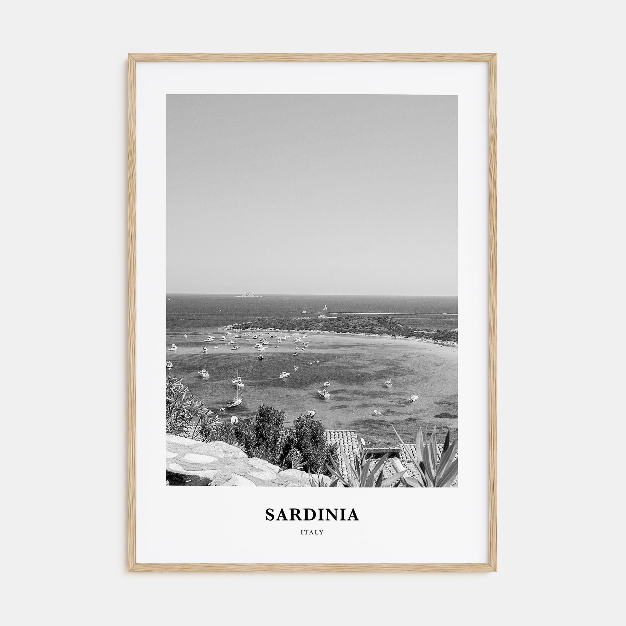 Sardinia Portrait B&W Poster