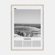Sardinia Travel B&W Poster