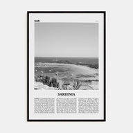 Sardinia Travel B&W Poster