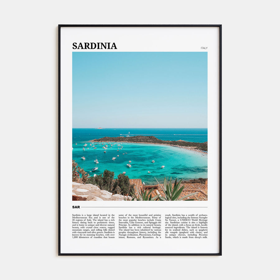 Sardinia Travel Color Poster
