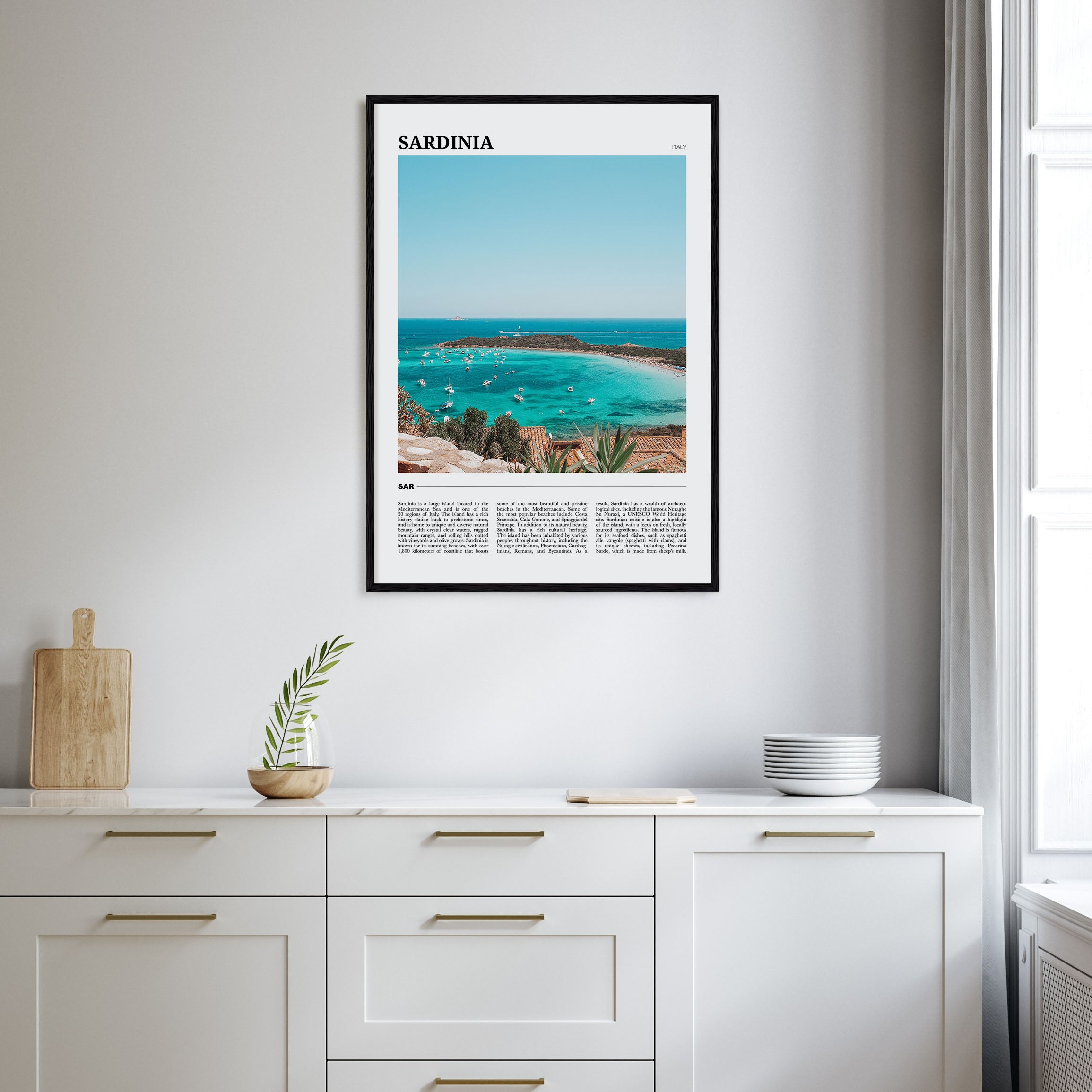 Sardinia Travel Color Poster