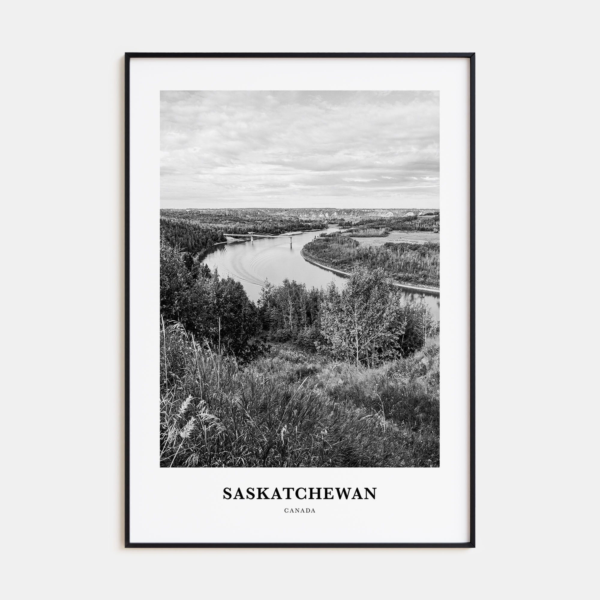 Saskatchewan Portrait B&W Poster