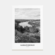 Saskatchewan Portrait B&W Poster