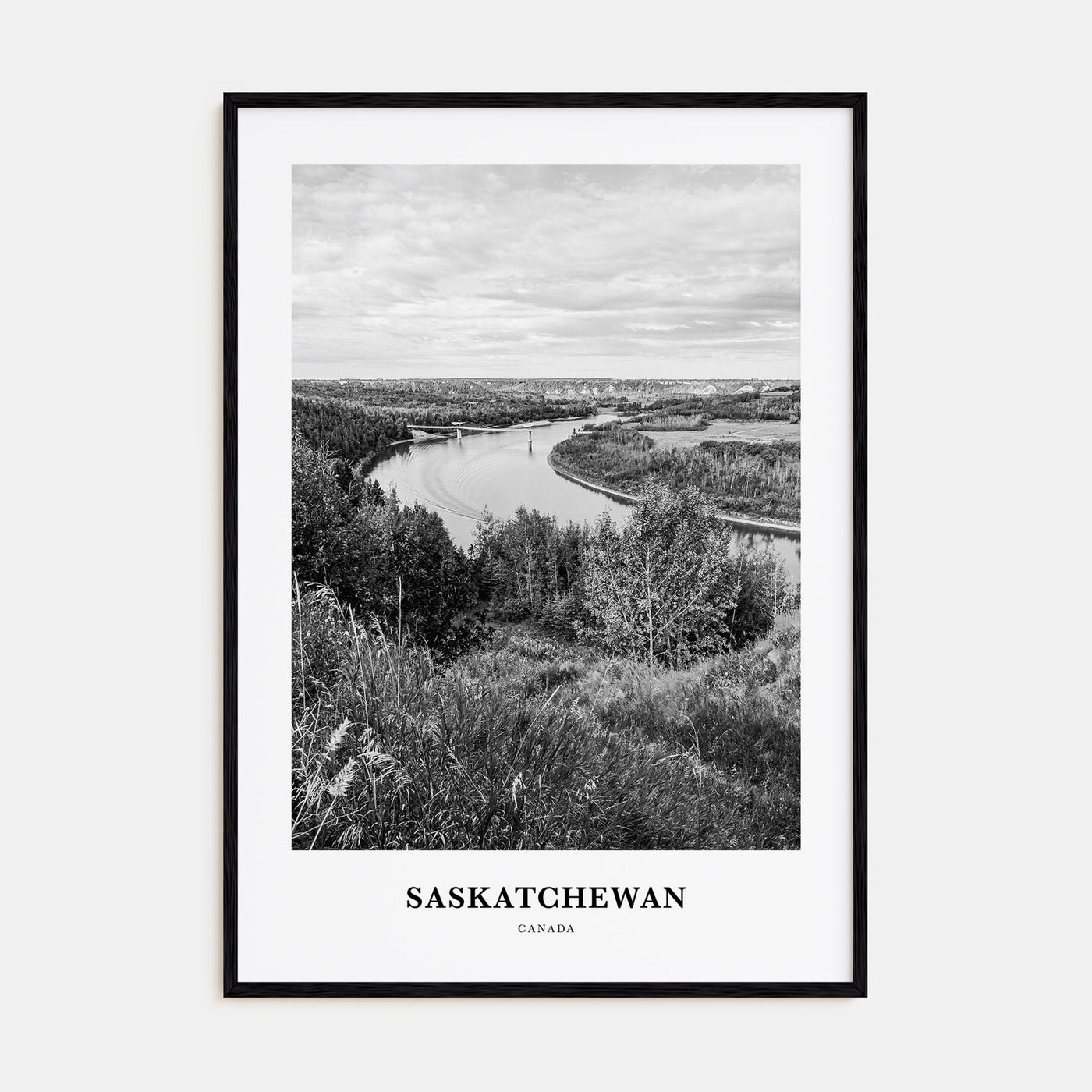 Saskatchewan Portrait B&W Poster