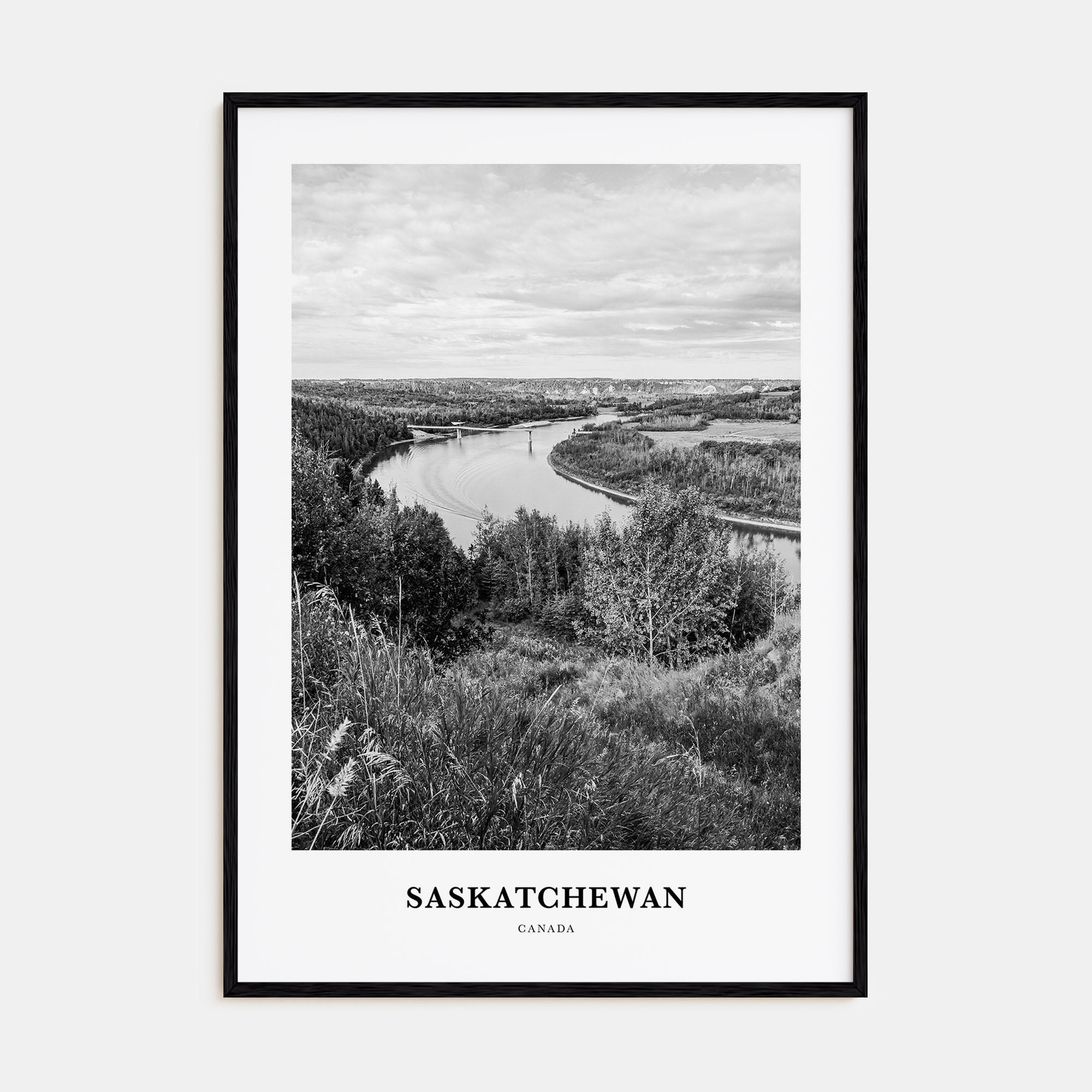 Saskatchewan Portrait B&W Poster