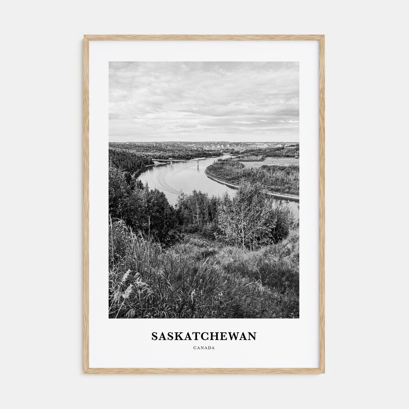 Saskatchewan Portrait B&W Poster