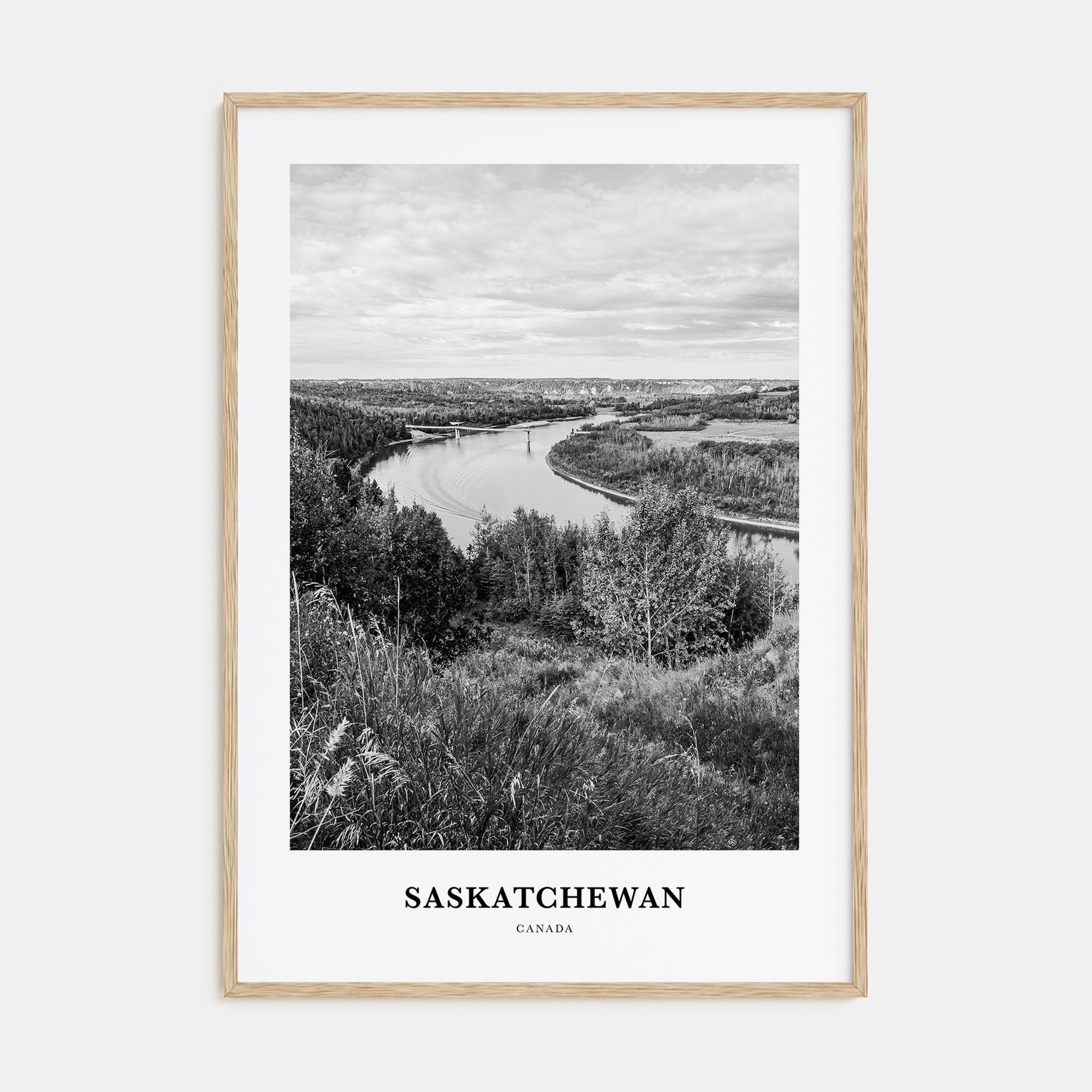 Saskatchewan Portrait B&W Poster