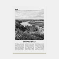 Saskatchewan Travel B&W Poster