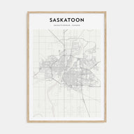 Saskatoon Map Portrait Poster
