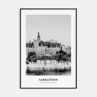 Saskatoon Portrait B&W Poster