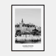 Saskatoon Portrait B&W Poster