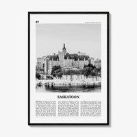 Saskatoon Print Black and White, Saskatoon Wall Art, Saskatoon Poster, Saskatoon Photo, Saskatoon Wall Décor, Saskatchewan, Corman Park