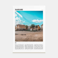 Sassari Travel Color Poster