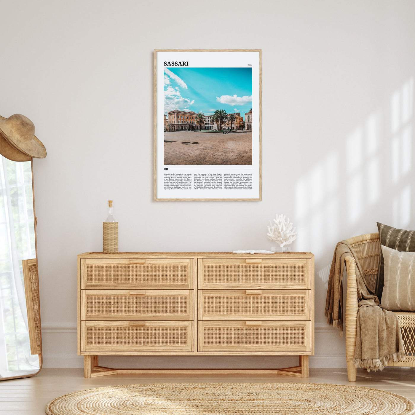 Sassari Travel Color Poster