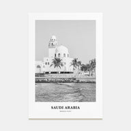 Saudi Arabia Portrait B&W Poster