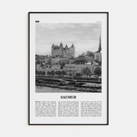 Saumur Travel B&W Poster