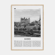 Saumur Travel B&W Poster