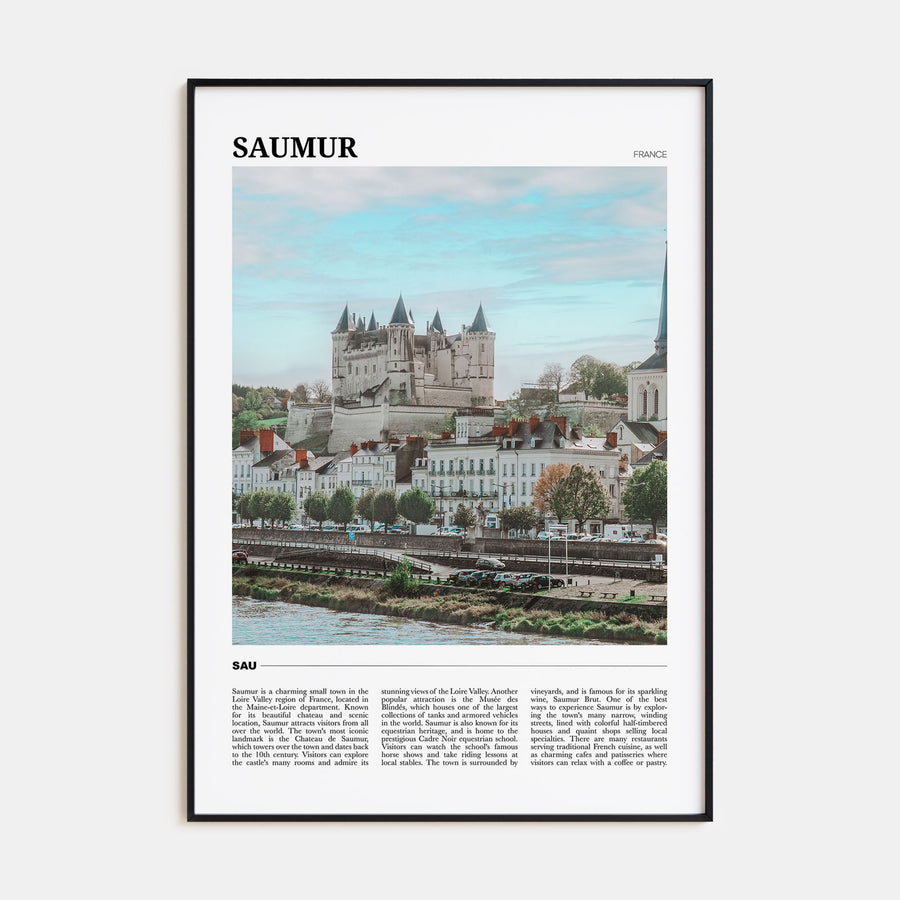Saumur Travel Color Poster