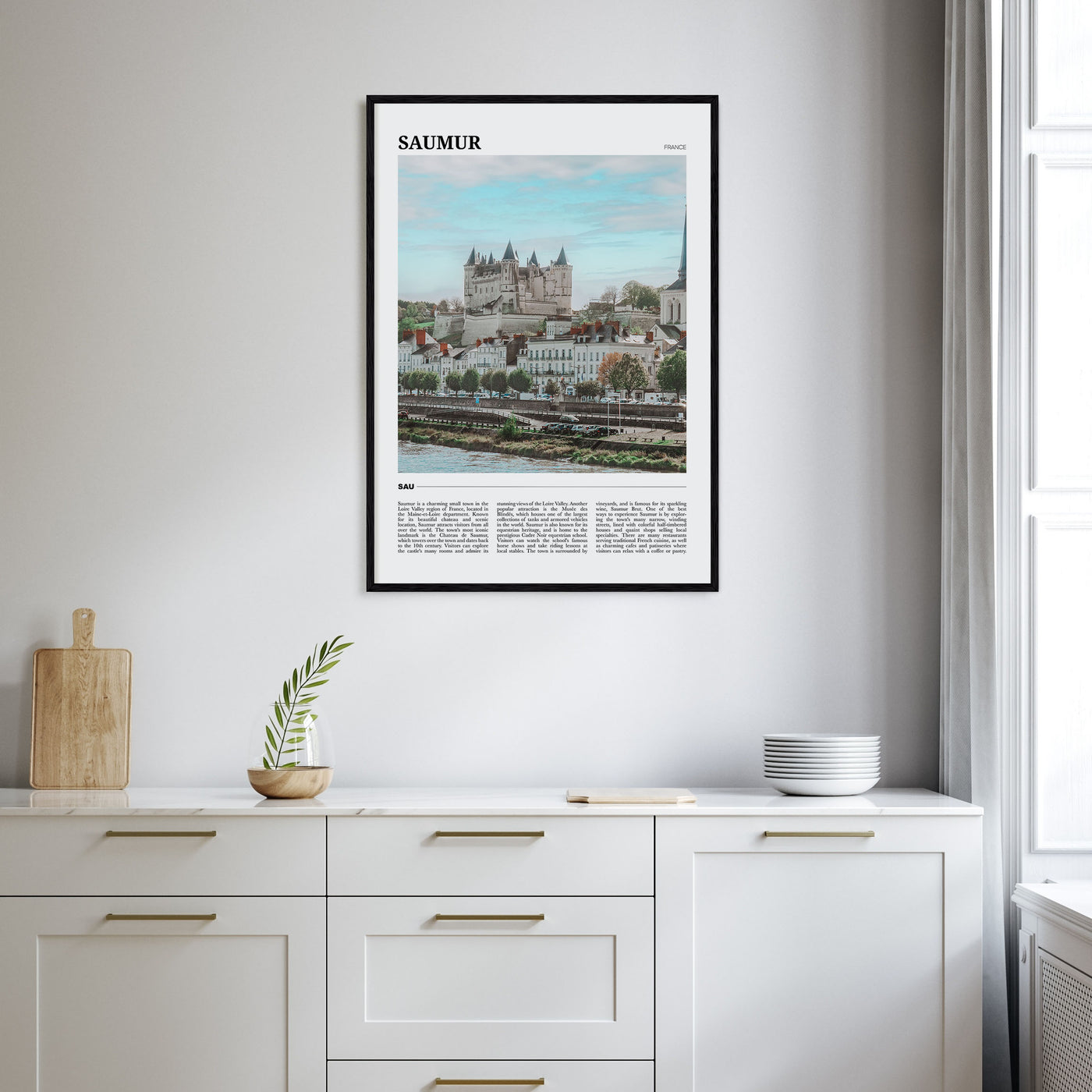 Saumur Travel Color Poster