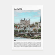 Saumur Travel Color Poster