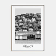 Sausalito Portrait B&W Poster