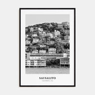 Sausalito Portrait B&W Poster