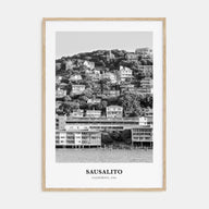 Sausalito Portrait B&W Poster