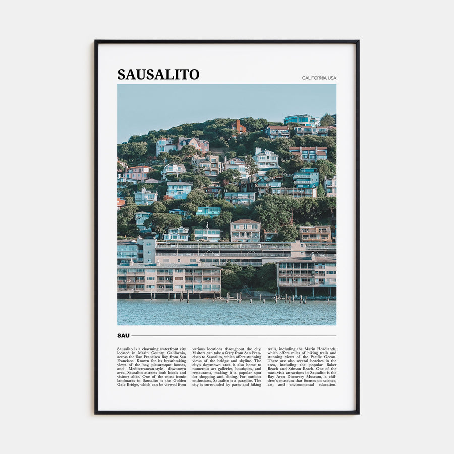 Sausalito Travel Color Poster