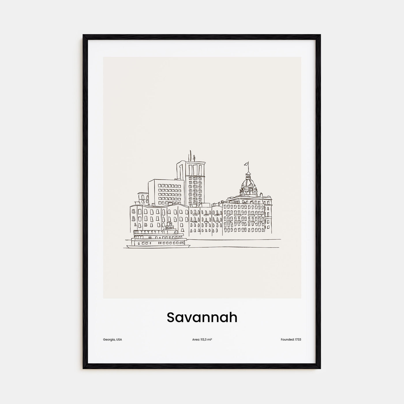 Savannah Drawn Poster