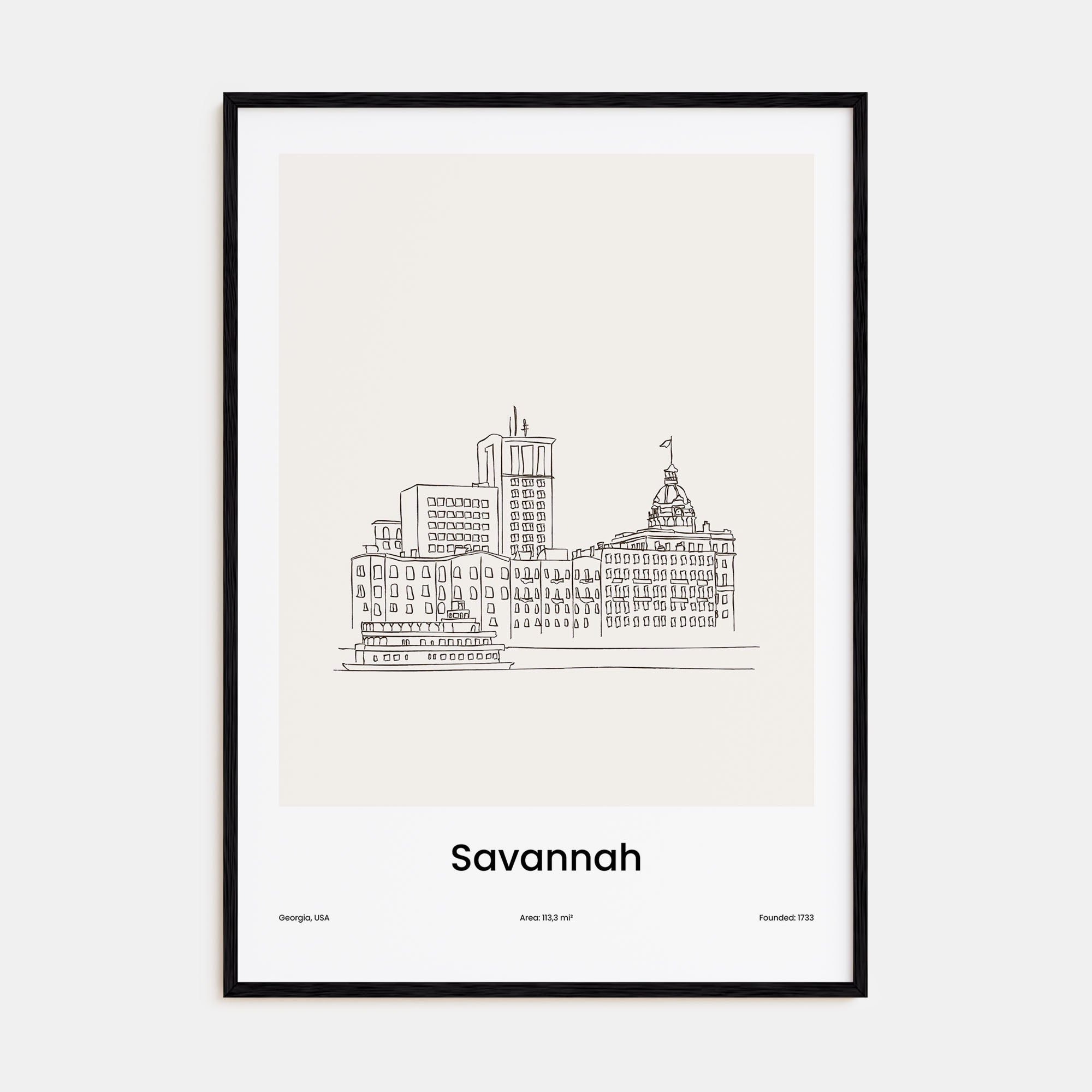 Savannah Drawn Poster