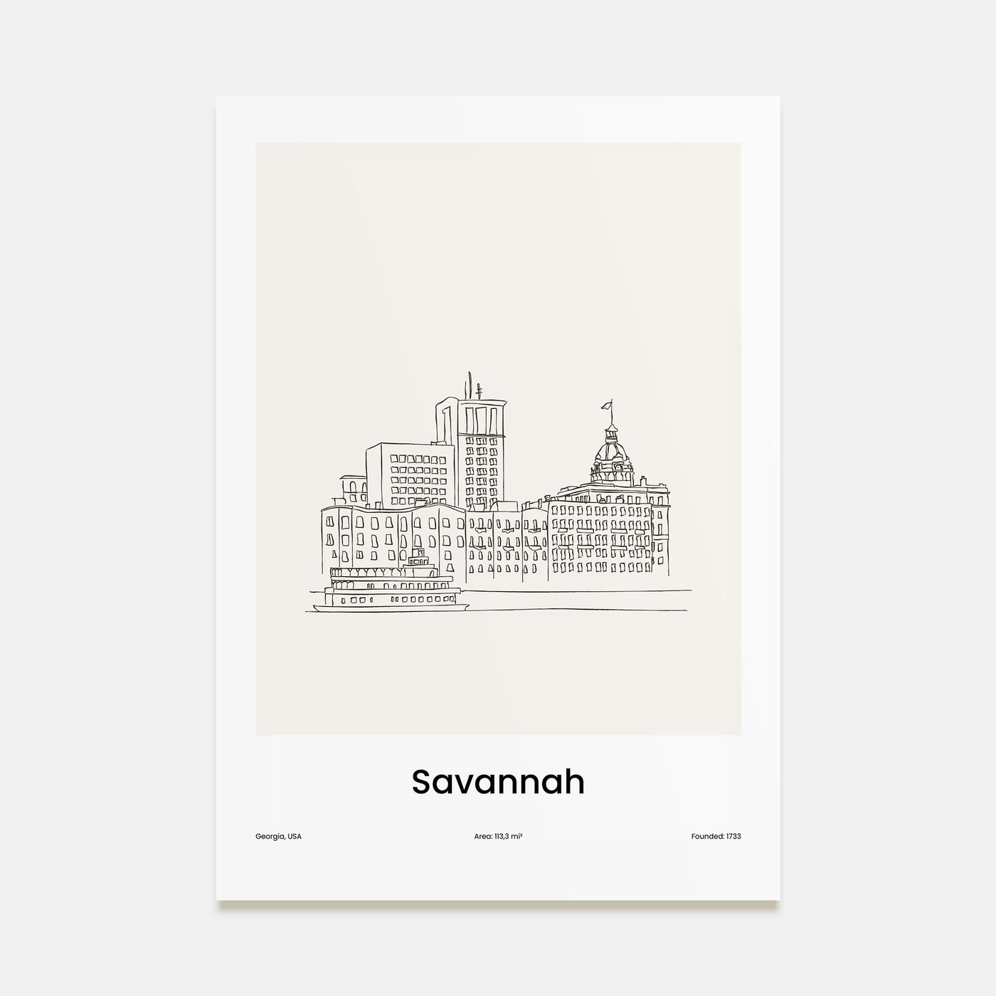 Savannah Drawn Poster