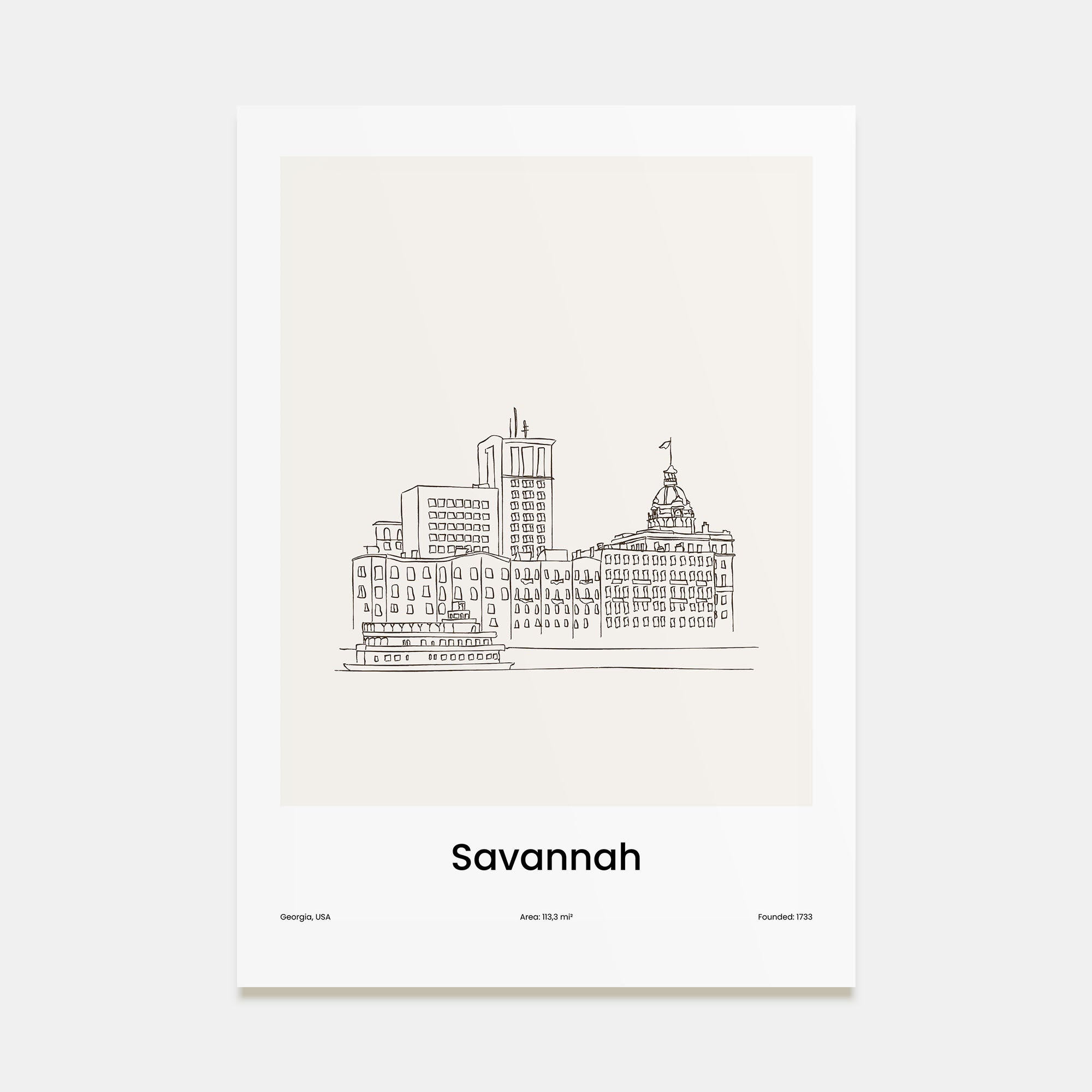 Savannah Drawn Poster