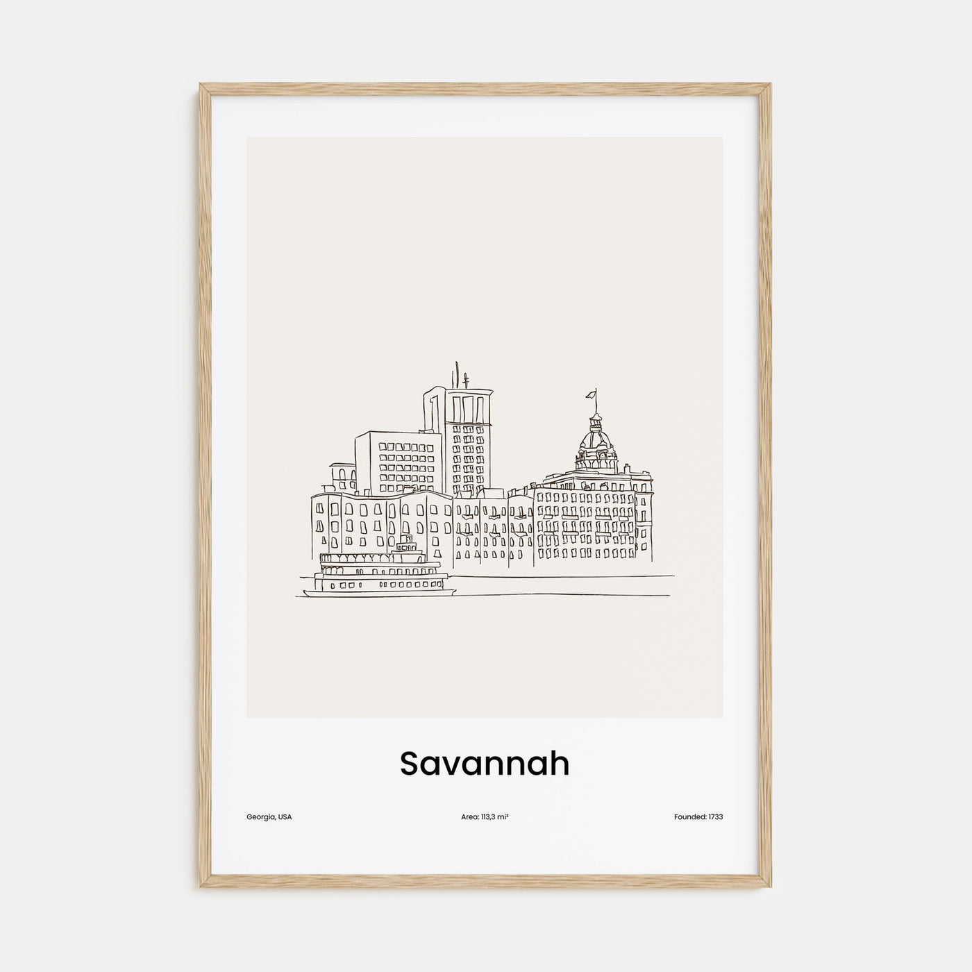 Savannah Drawn Poster