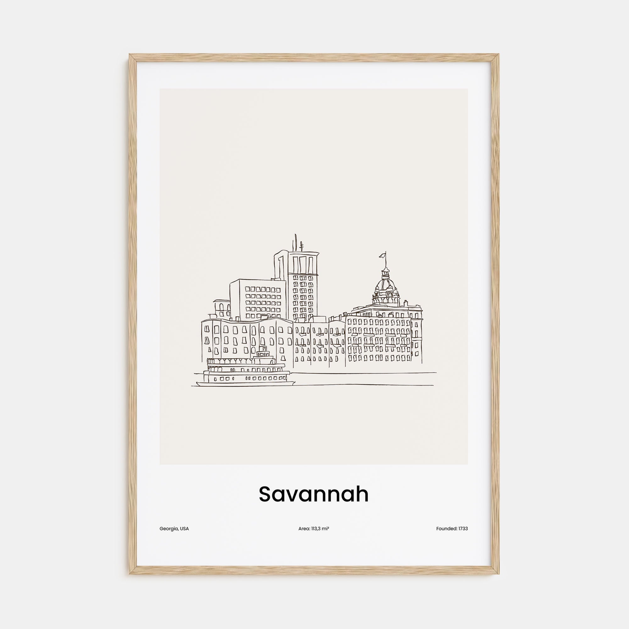 Savannah Drawn Poster