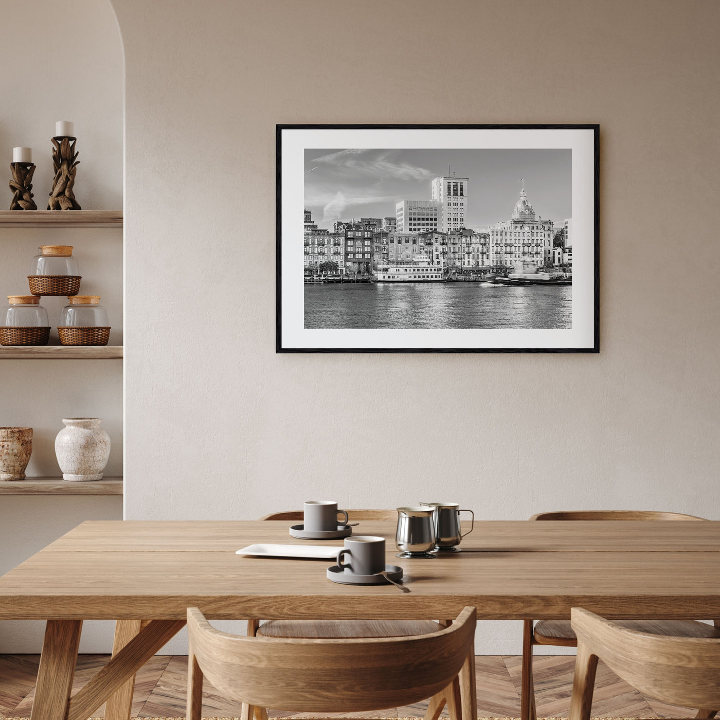 Savannah Landscape B&W Poster