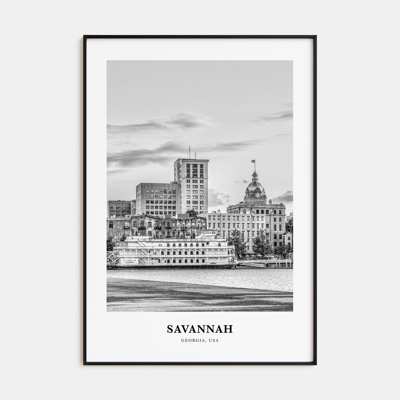 Savannah Portrait B&W No 1 Poster