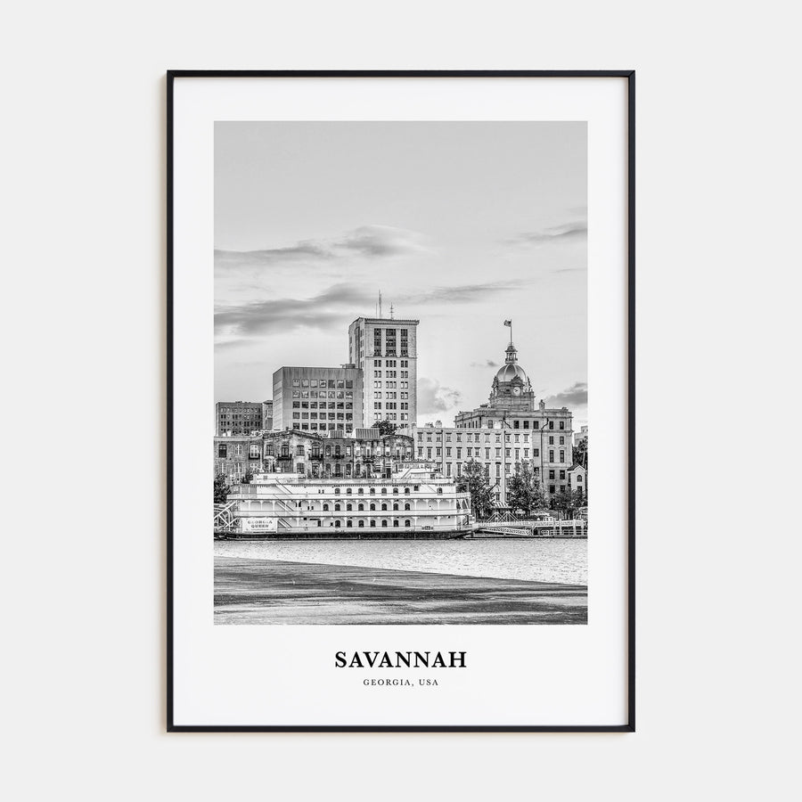 Savannah Portrait B&W No 1 Poster