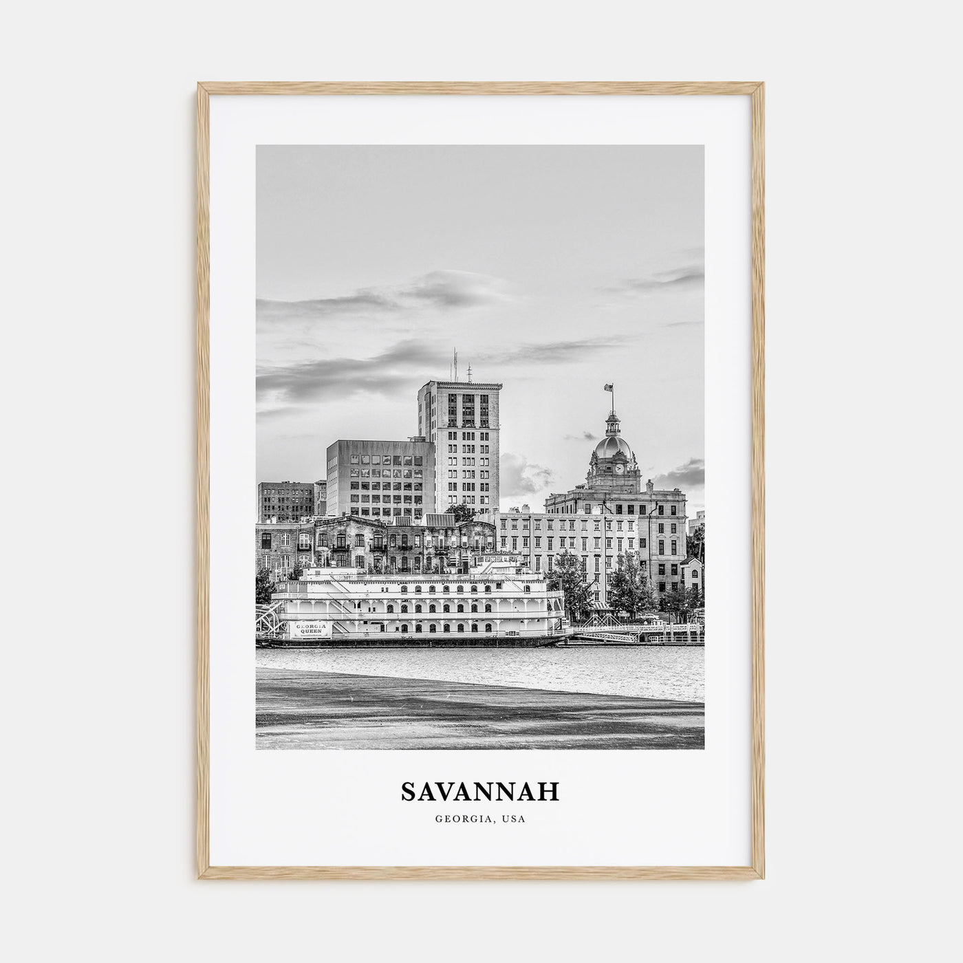 Savannah Portrait B&W No 1 Poster