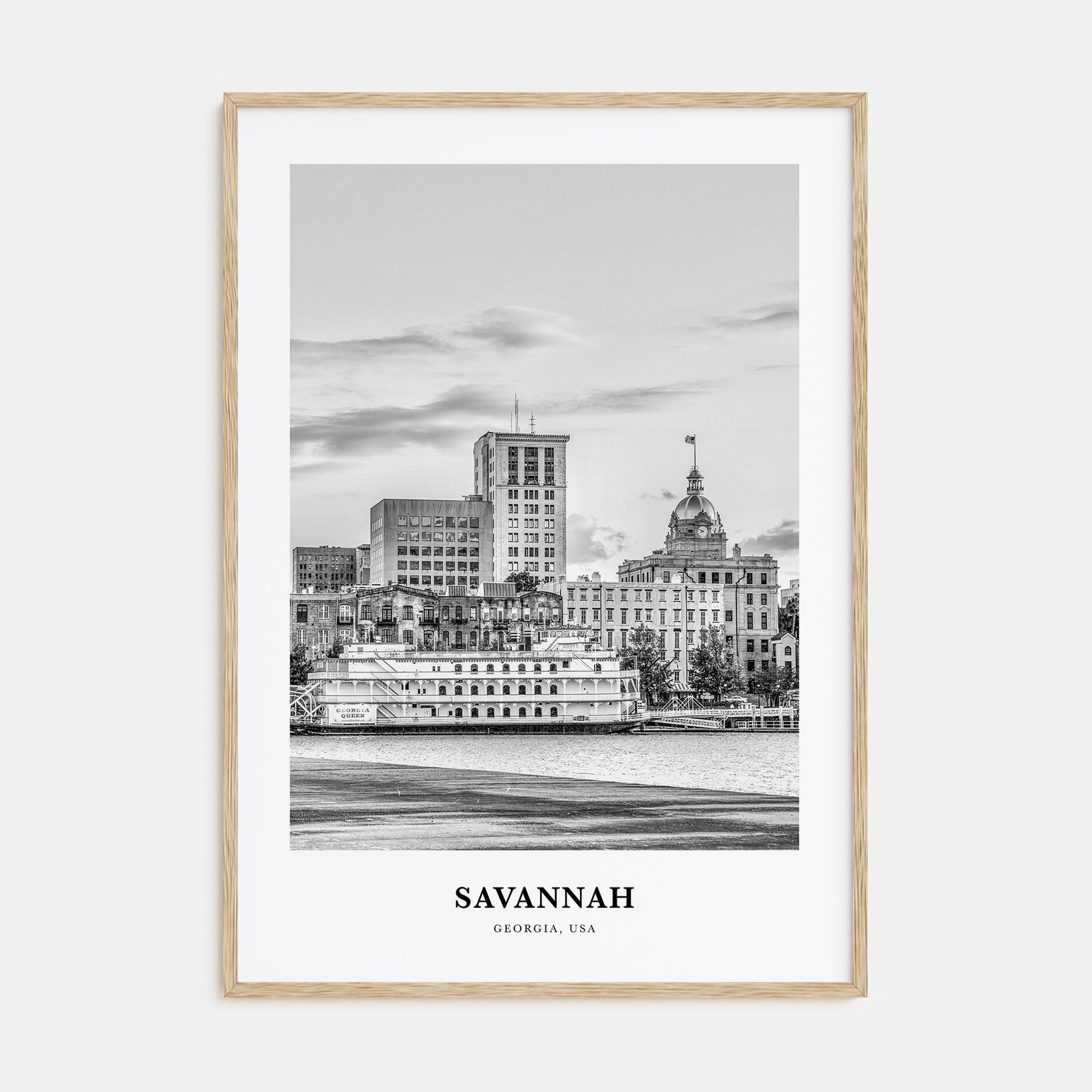 Savannah Portrait B&W No 1 Poster