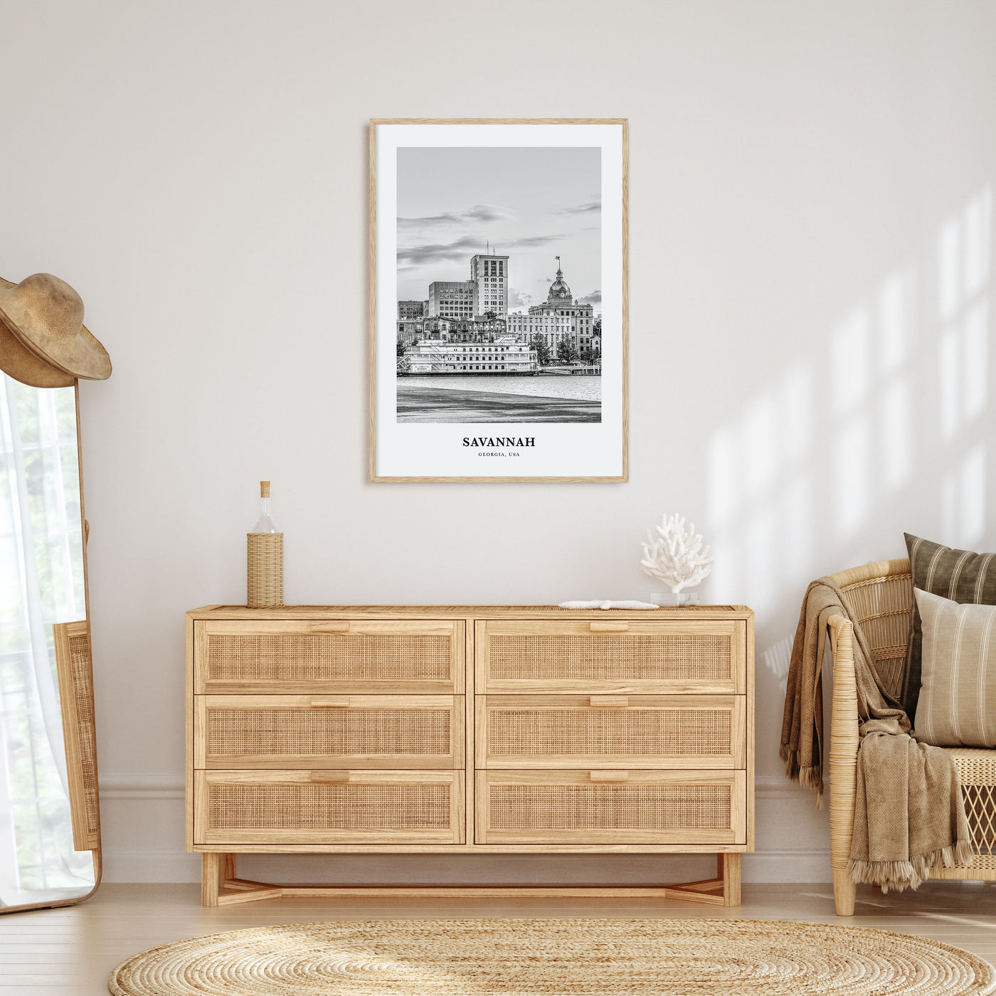 Savannah Portrait B&W No 1 Poster