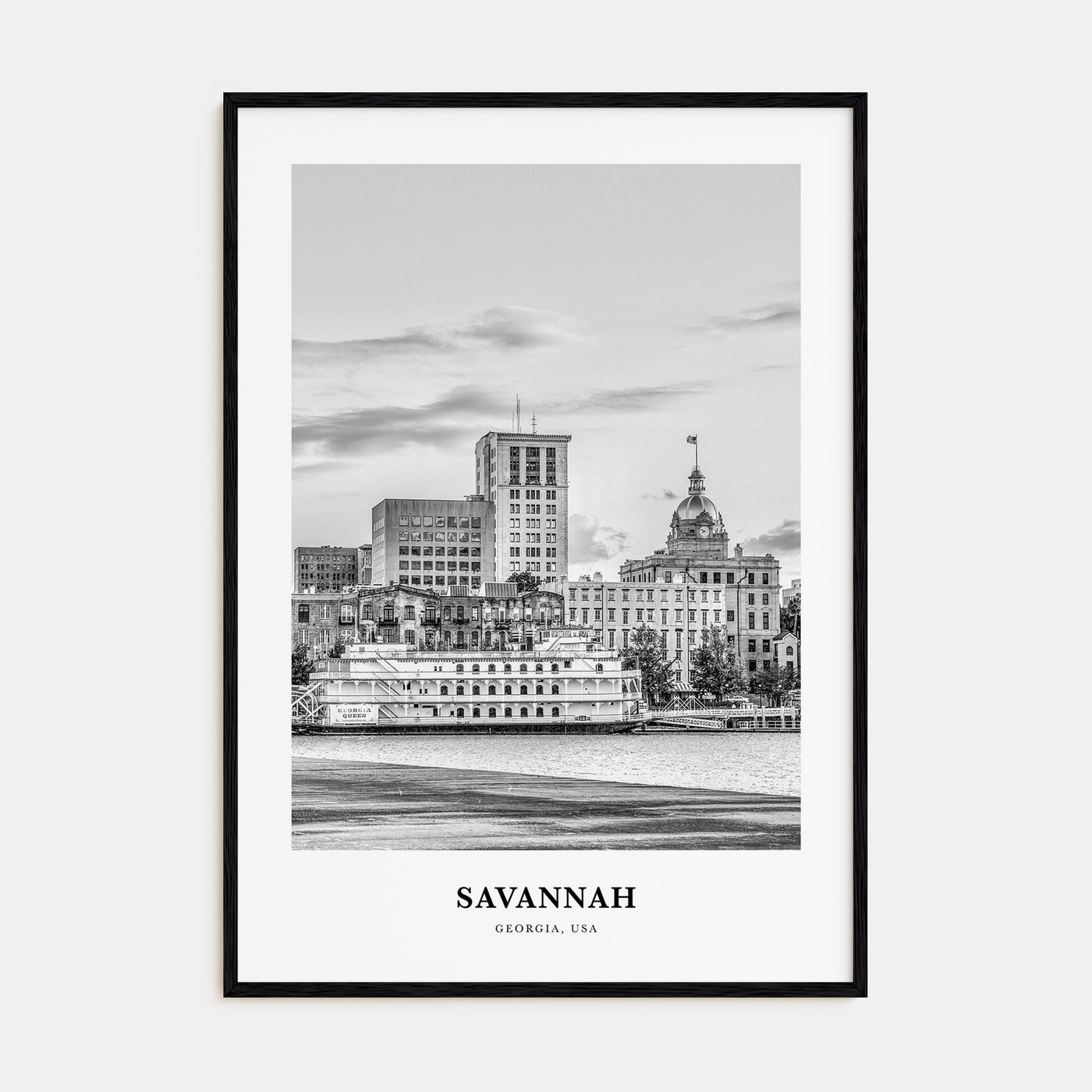 Savannah Portrait B&W No 1 Poster