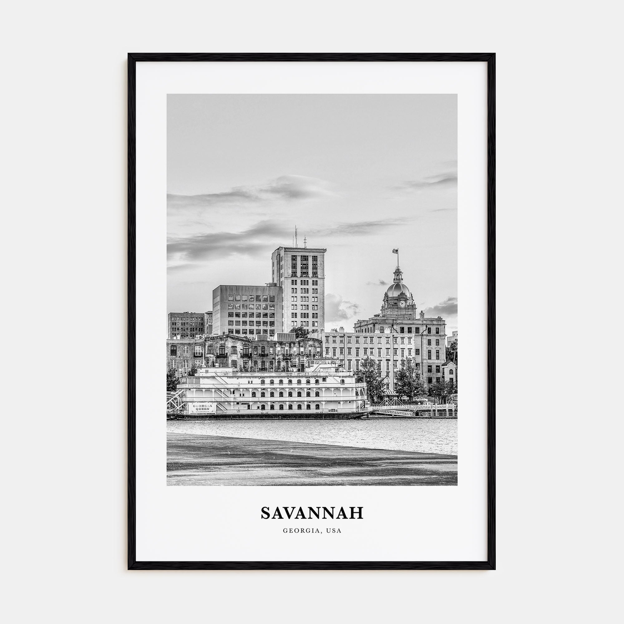 Savannah Portrait B&W No 1 Poster