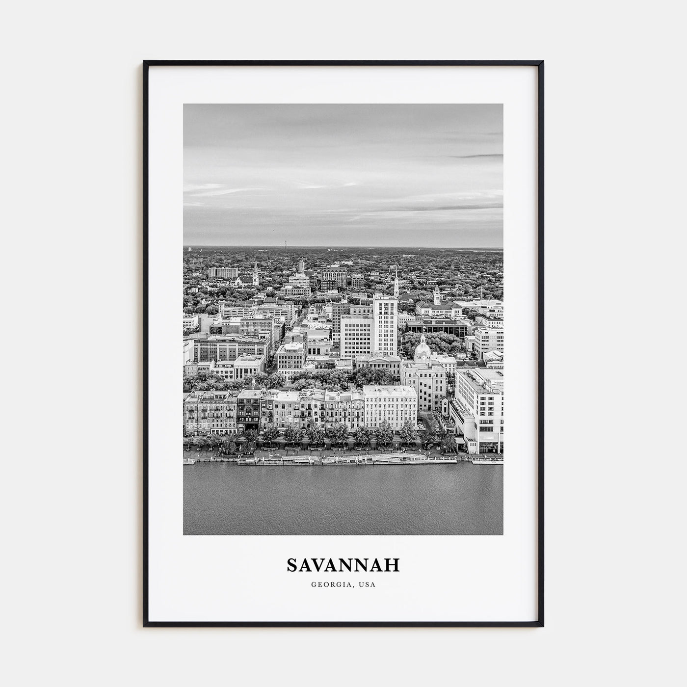 Savannah Portrait B&W No 2 Poster