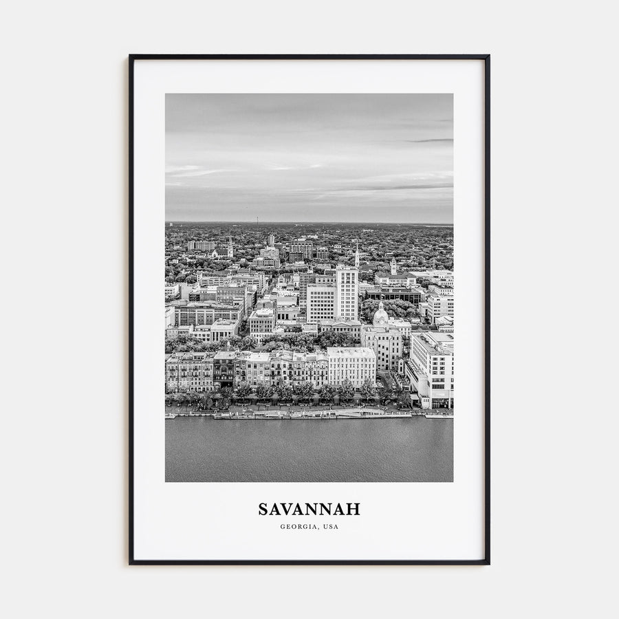 Savannah Portrait B&W No 2 Poster