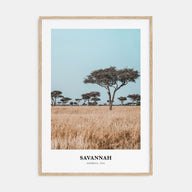 Savannah Portrait Color Poster
