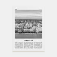 Savannah Travel B&W No 2 Poster