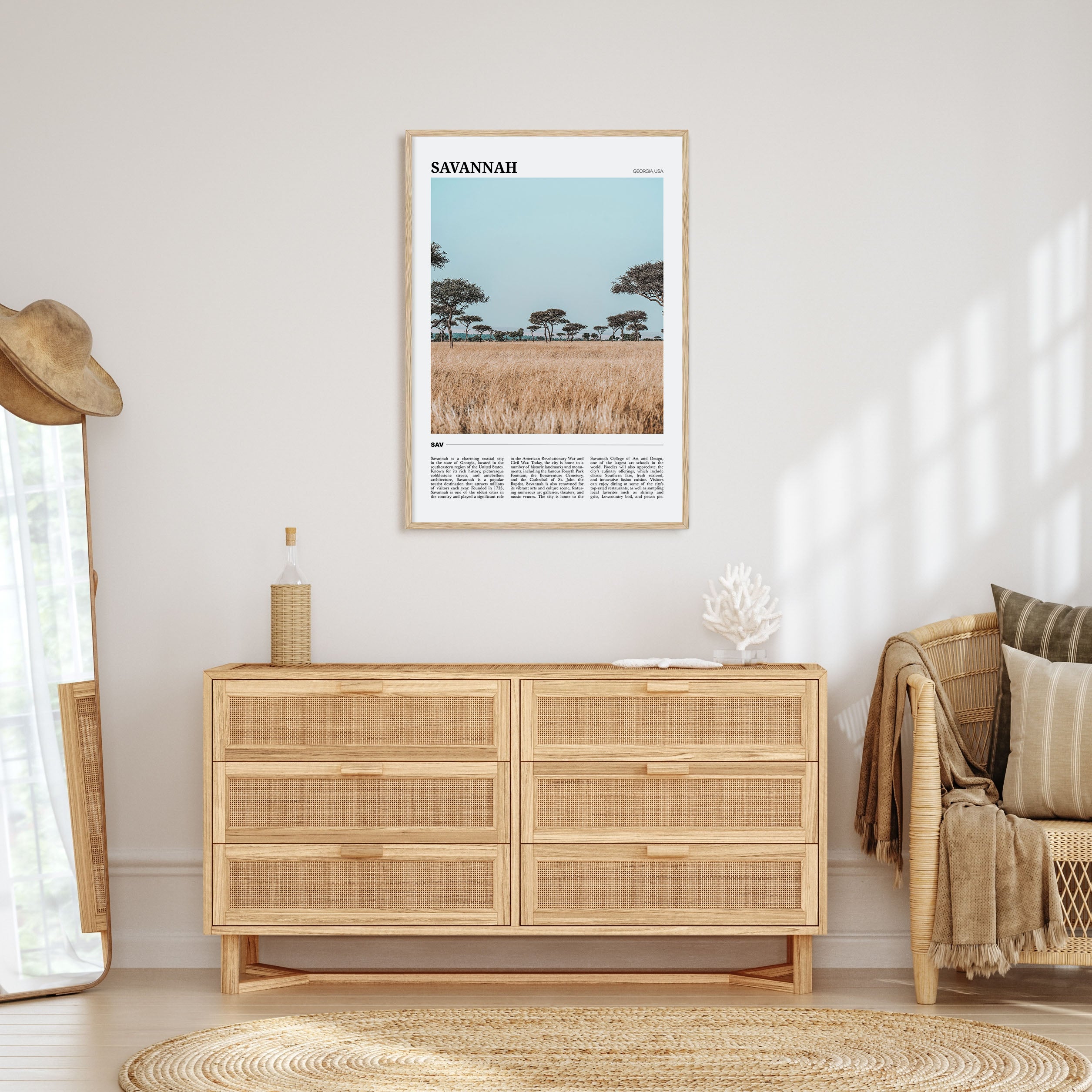 Savannah Travel Color Poster