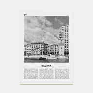 Savona Travel B&W Poster