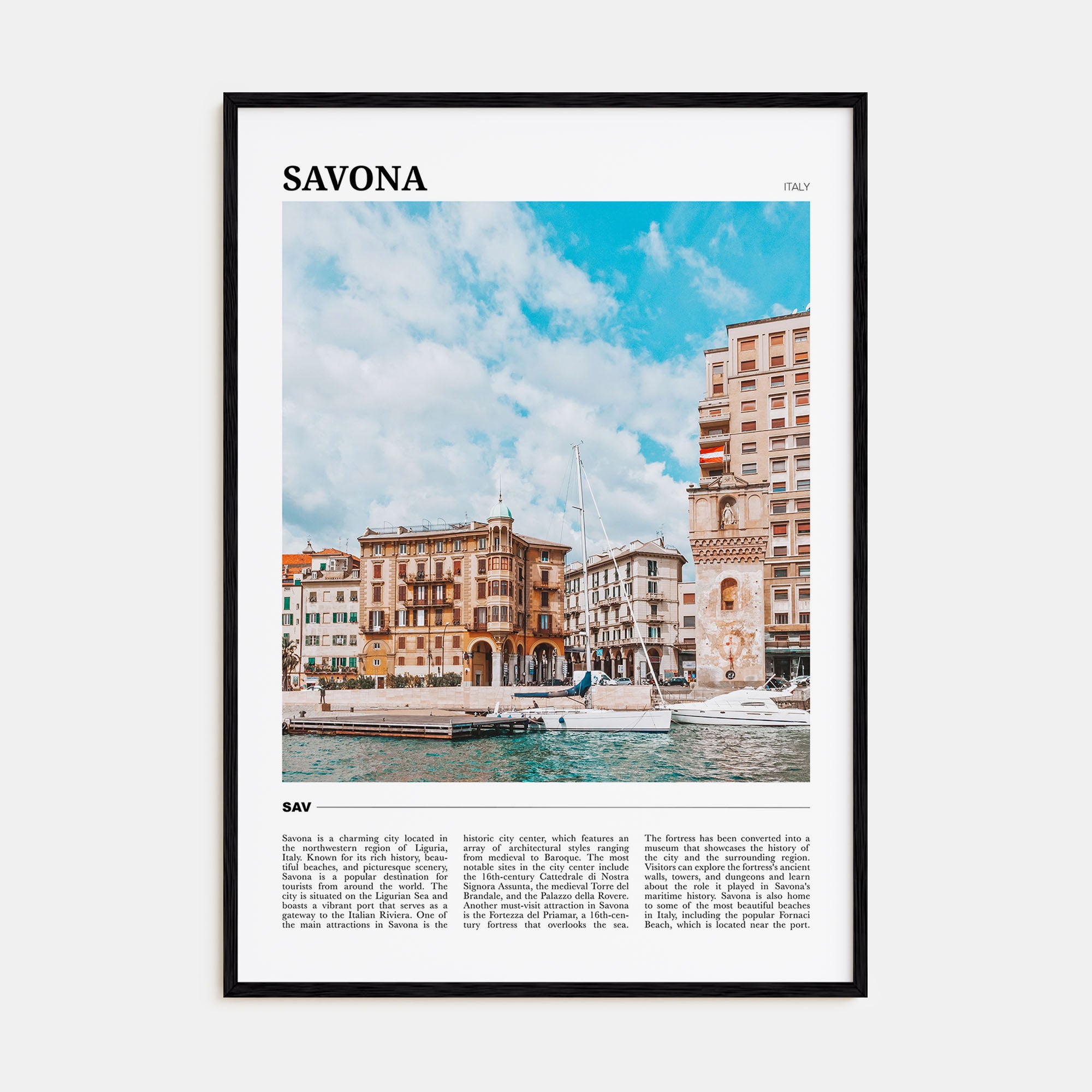 Savona Travel Color Poster