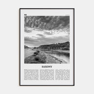 Saxony Travel B&W Poster